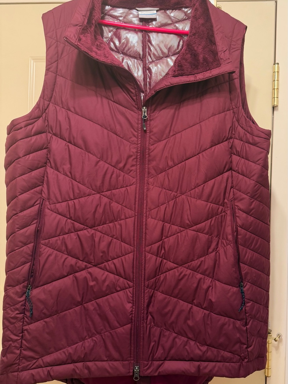 Columbia Heavenly Long Maroon Vest